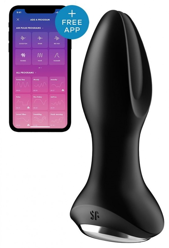 Фото Satisfyer, Германия Анальный смарт-стимулятор с вибрацией и ротацией Satisfyer Rotator Plug 2+ черный
