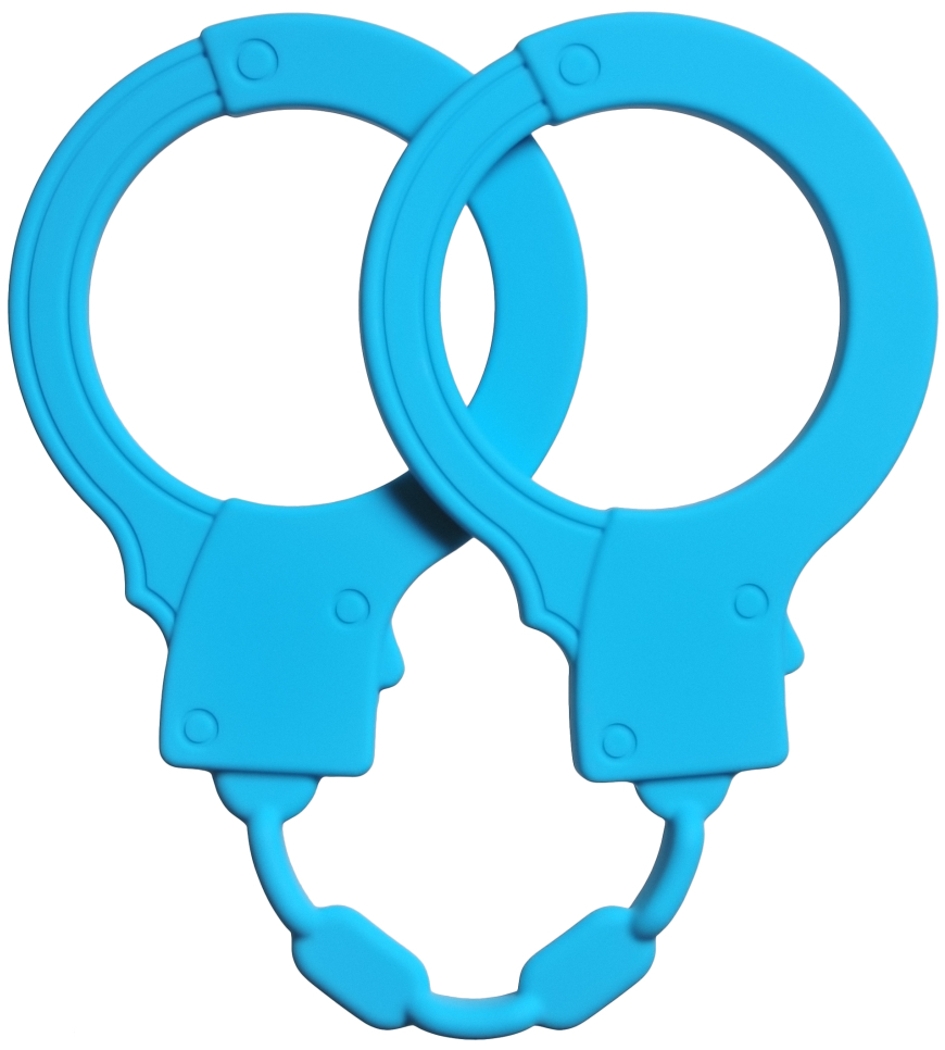 Изображение  Силиконовые наручники Emotions Stretchy Cuffs Turquoise
