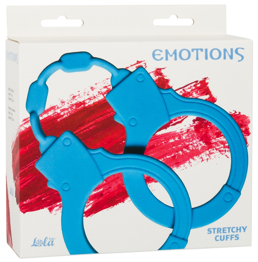 Изображение  Силиконовые наручники Emotions Stretchy Cuffs Turquoise