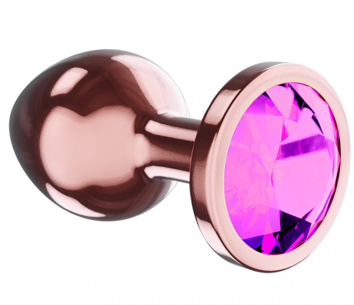 Фото Lola Toys, Россия Анальная пробка Diamond Quartz Shine S розовое золото