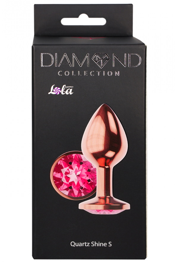 Фото Lola Toys, Россия Анальная пробка Diamond Quartz Shine S розовое золото