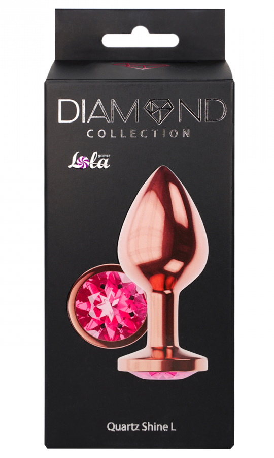 Lola Toys, Россия Анальная пробка Diamond Quartz Shine L розовое золото — купить в Минске Фото Lola Toys, Россия Анальная пробка Diamond Quartz Shine L розовое золото