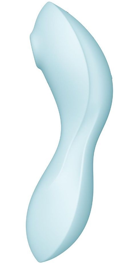 Фото Satisfyer, Германия Вакуумный смарт-стимулятор для клитора и точки G Satisfyer Curvy Trinity 5+ голубой