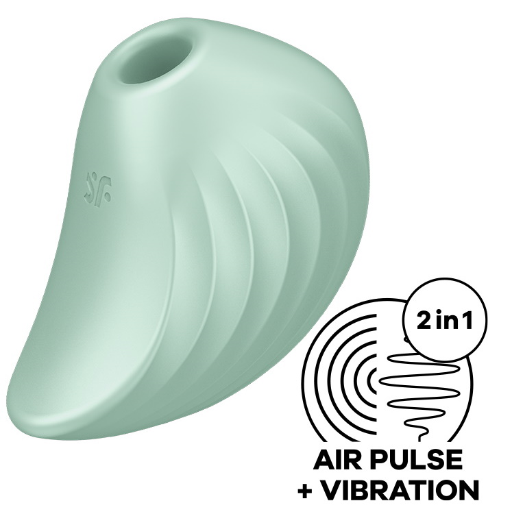 Изображение Satisfyer, Германия Вакуумно-волновой стимулятор с вибрацией Satisfyer Pearl Diver зеленый