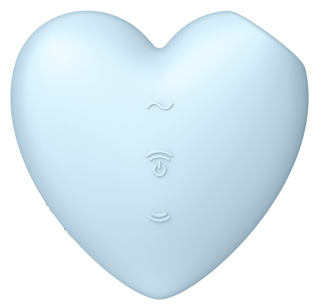 Изображение Satisfyer, Германия Вакуумно-волновой стимулятор с вибрацией Satisfyer Cutie Heart голубой
