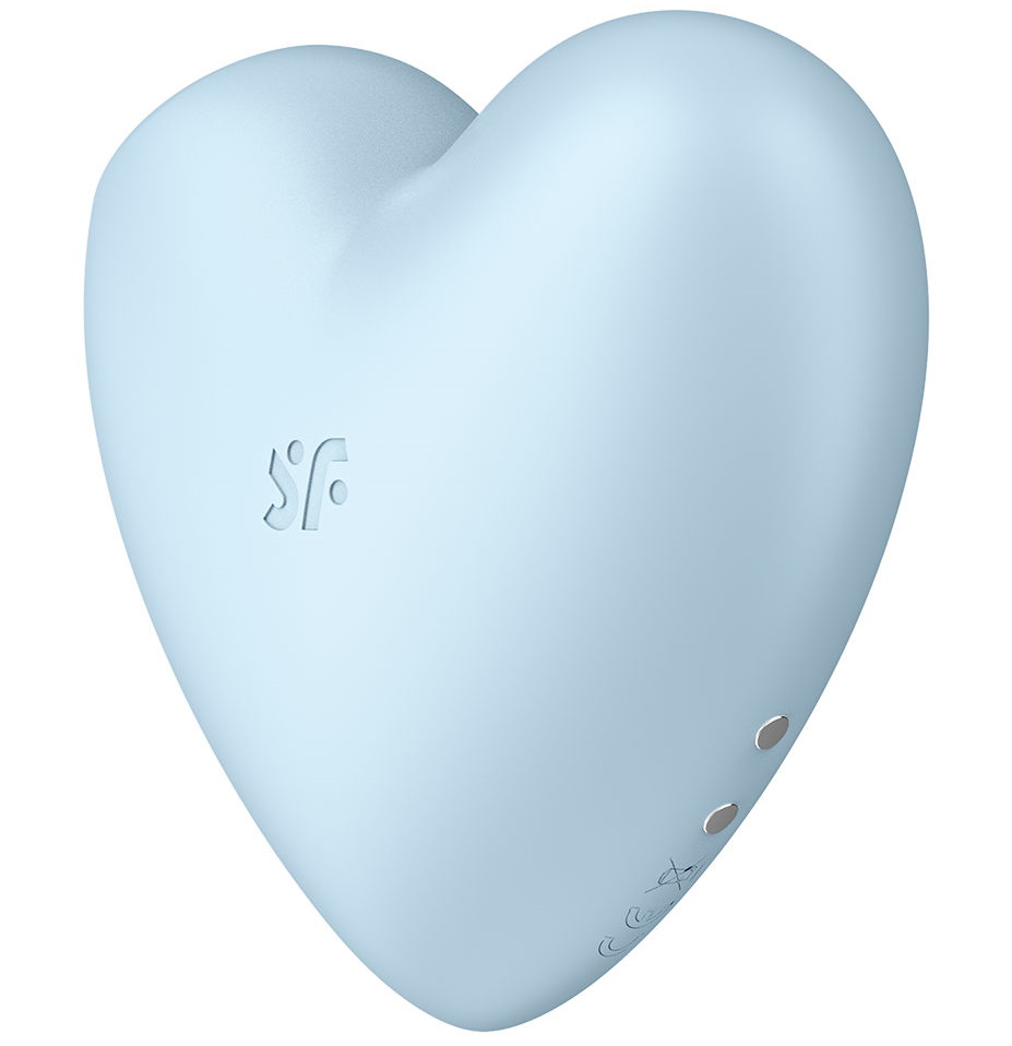 Изображение Satisfyer, Германия Вакуумно-волновой стимулятор с вибрацией Satisfyer Cutie Heart голубой