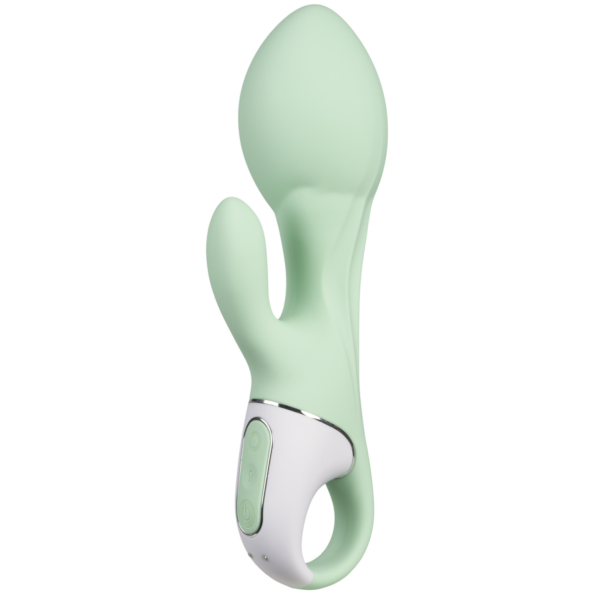 Фото Satisfyer, Германия Расширяющийся смарт-вибратор с клиторальным стимулятором Satisfyer Air Pump Bunny 5+ зеленый