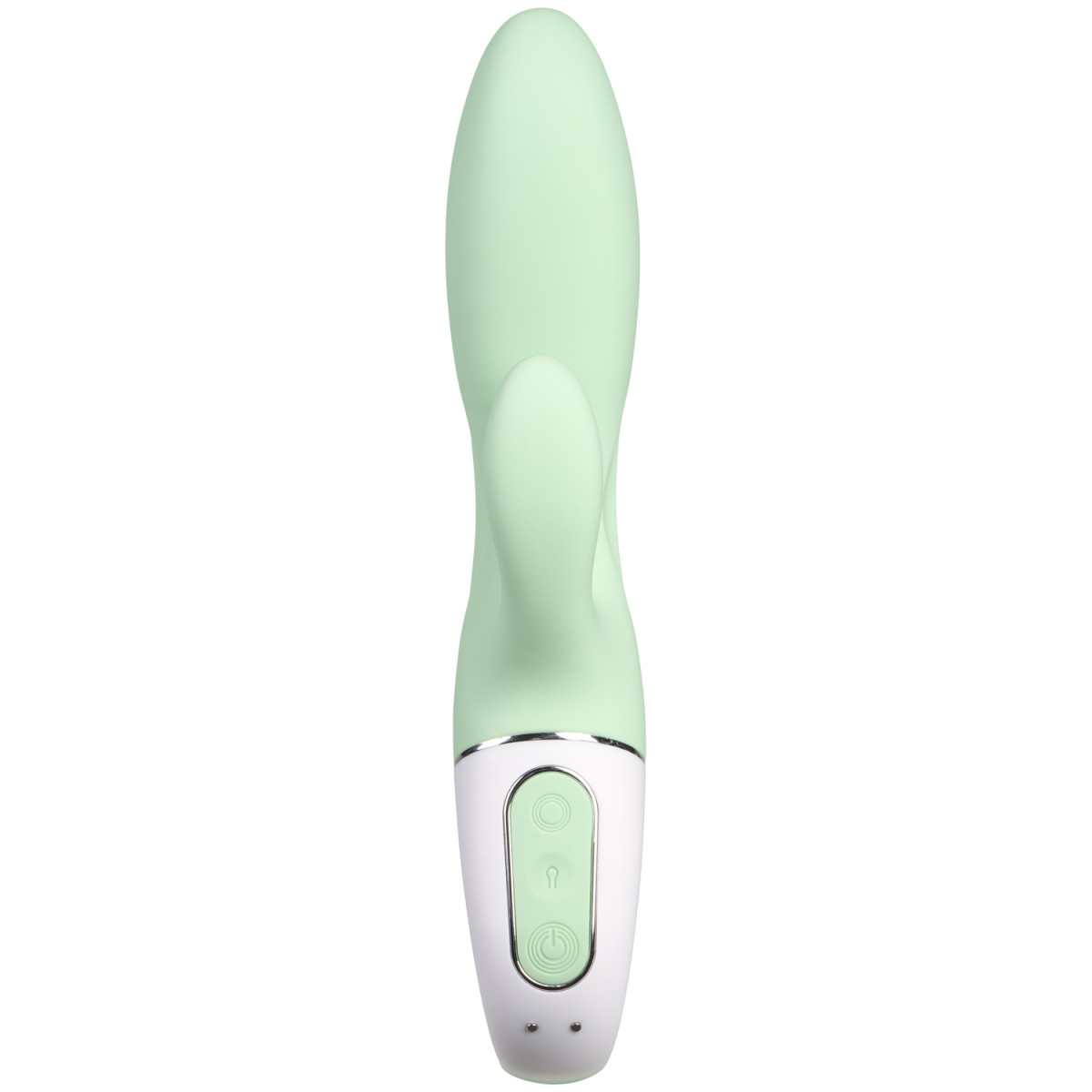 Фото Satisfyer, Германия Расширяющийся смарт-вибратор с клиторальным стимулятором Satisfyer Air Pump Bunny 5+ зеленый