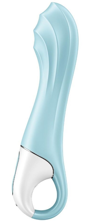 Изображение Satisfyer, Германия Расширяющийся смарт-вибратор с рельефной головкой Satisfyer Air Pump Vibrator 5+ голубой