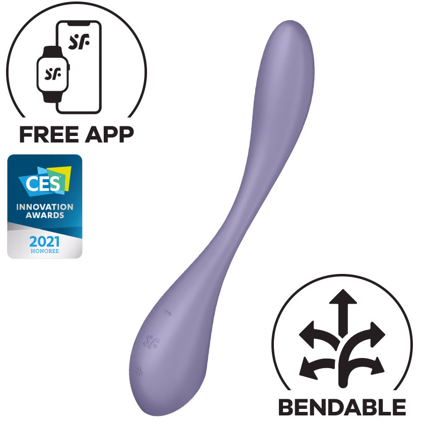 Фото Satisfyer, Германия Гибкий смарт-вибратор для точки G Satisfyer G-Spot Flex 5 лиловый