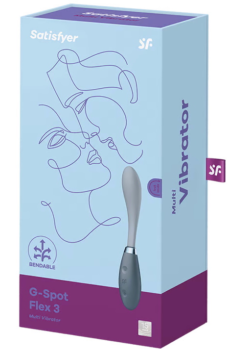 Изображение Satisfyer, Германия Гибкий вибратор для точки G Satisfyer G-Spot Flex 3 серый
