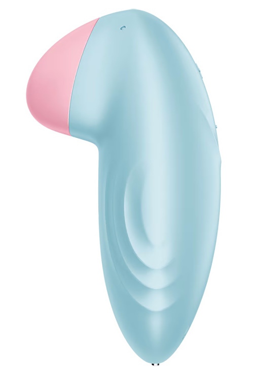 Фото Satisfyer, Германия Перезаряжаемый смарт-стимулятор с вибрацией Satisfyer Tropical Tip Blue