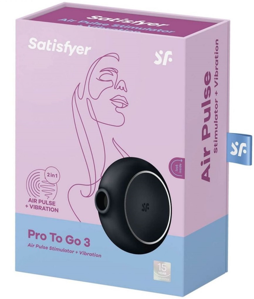 Изображение Satisfyer, Германия Вакуумно-волновой стимулятор с вибрацией Satisfyer Pro To Go 3 черный