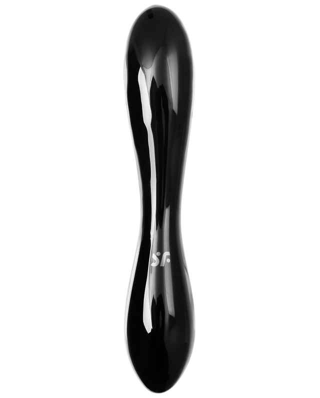 Изображение Satisfyer, Германия Двусторонний фаллос из стекла Satisfyer Dazzling Crystal 1 черный 18 см