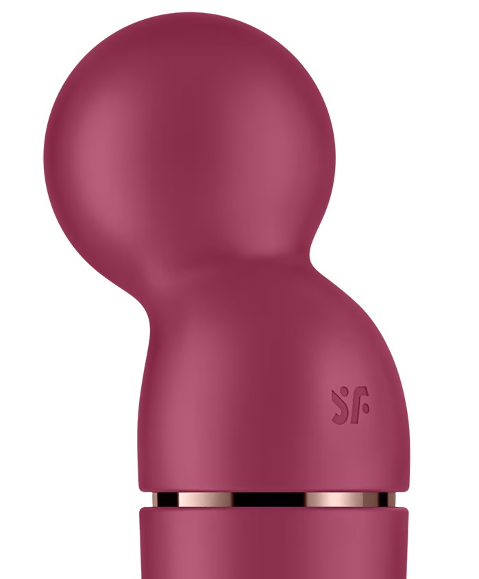 Фото Satisfyer, Германия Перезаряжаемый вибромассажер с плавающей головкой Satisfyer Planet Wand-er Rose