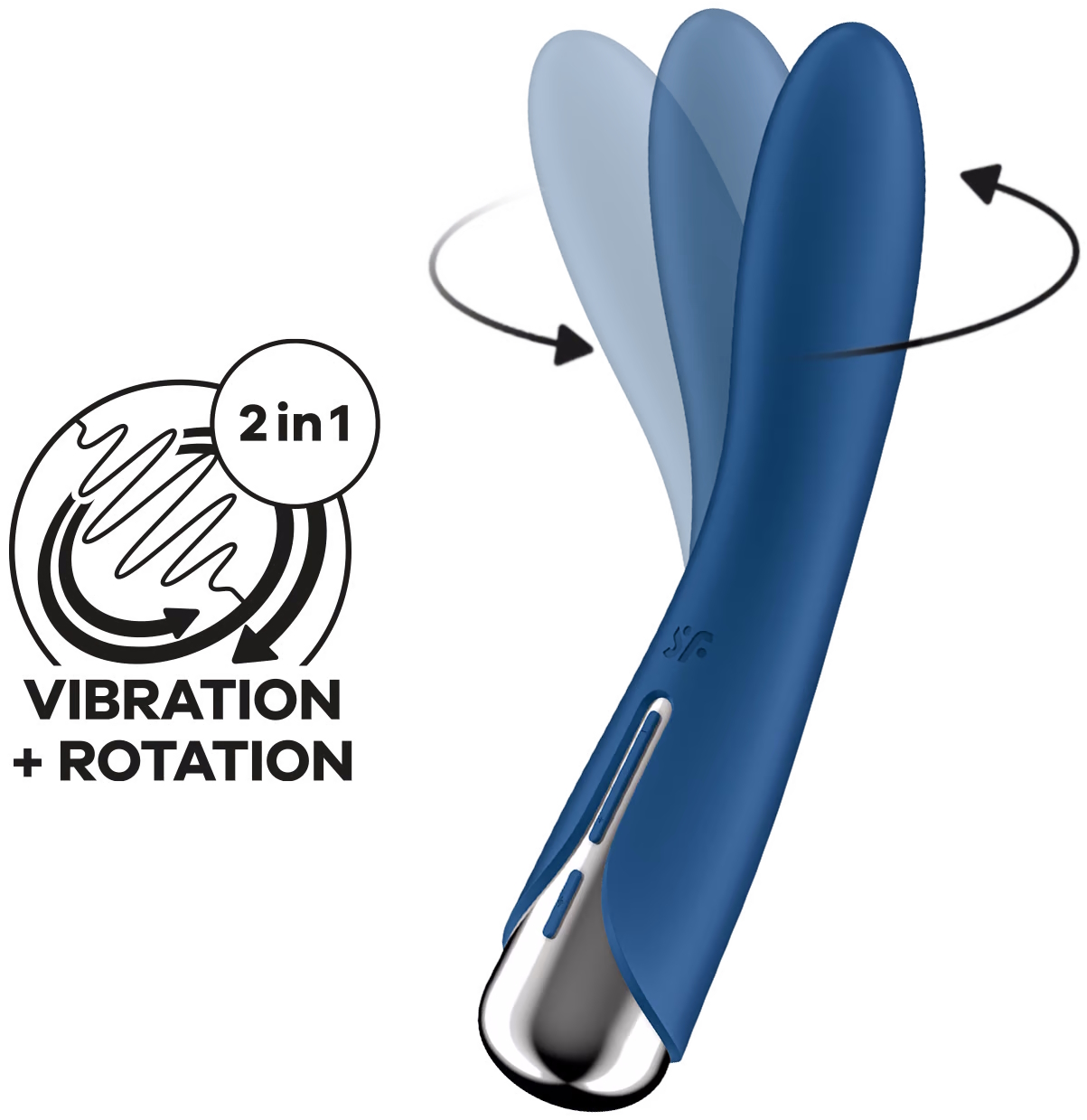 Фото Satisfyer, Германия Вибратор для точки G с ротацией Satisfyer Spinning Vibe 1 Blue