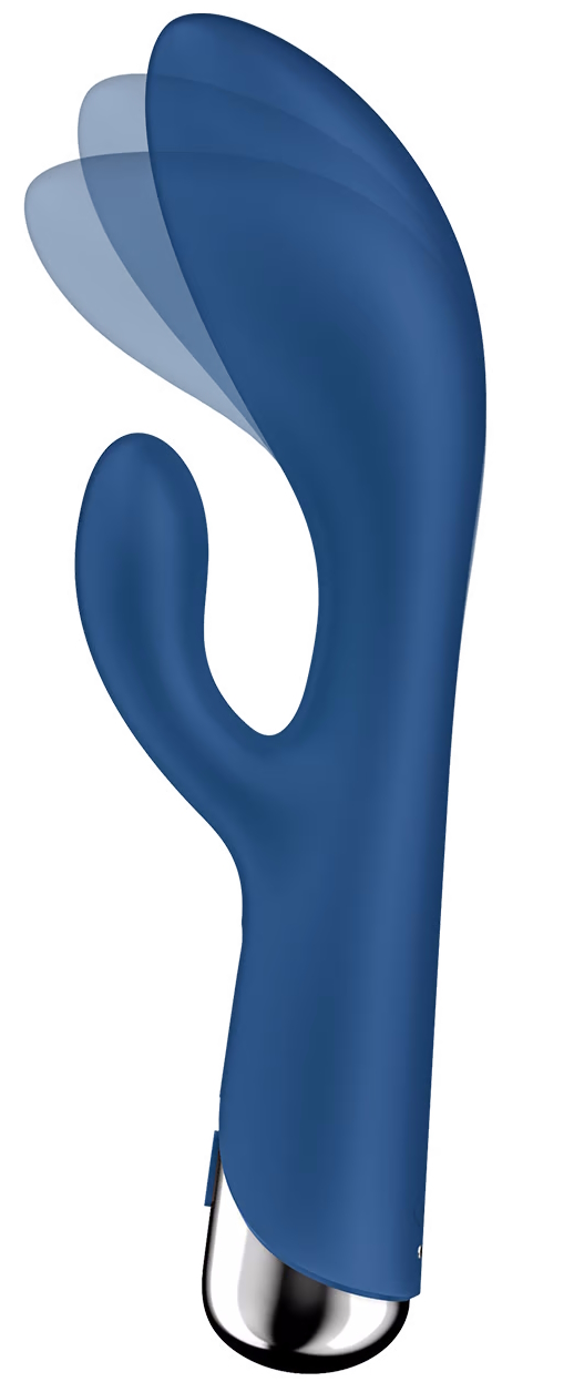 Фото Satisfyer, Германия Вибратор для точки G с клиторальным стимулятором и ротацией Satisfyer Spinning Rabbit 1 Blue
