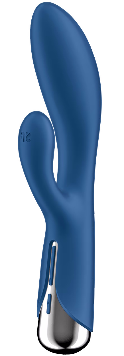 Фото Satisfyer, Германия Вибратор для точки G с клиторальным стимулятором и ротацией Satisfyer Spinning Rabbit 1 Blue
