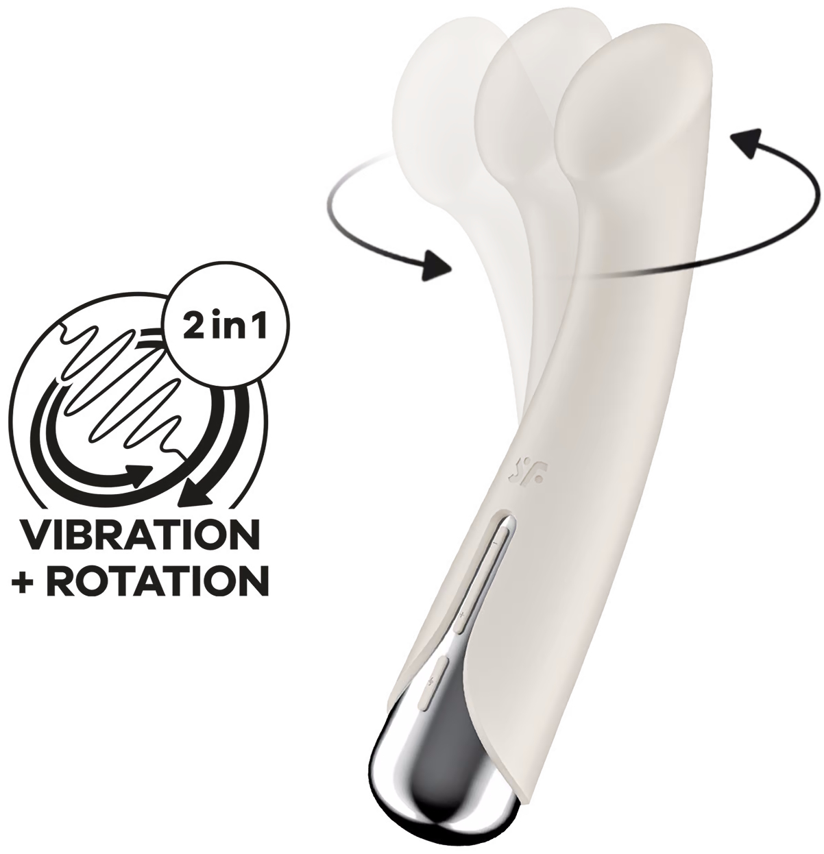 Изображение Satisfyer, Германия Вибратор для точки G с ротацией Satisfyer Spinning G-Spot 1 Beige