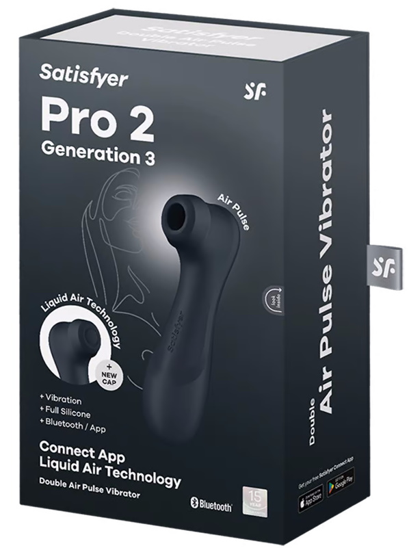 Изображение Satisfyer, Германия Вакуумно-волновой бесконтактный смарт-стимулятор Satisfyer Pro 2 Generation 3 Connect App Black