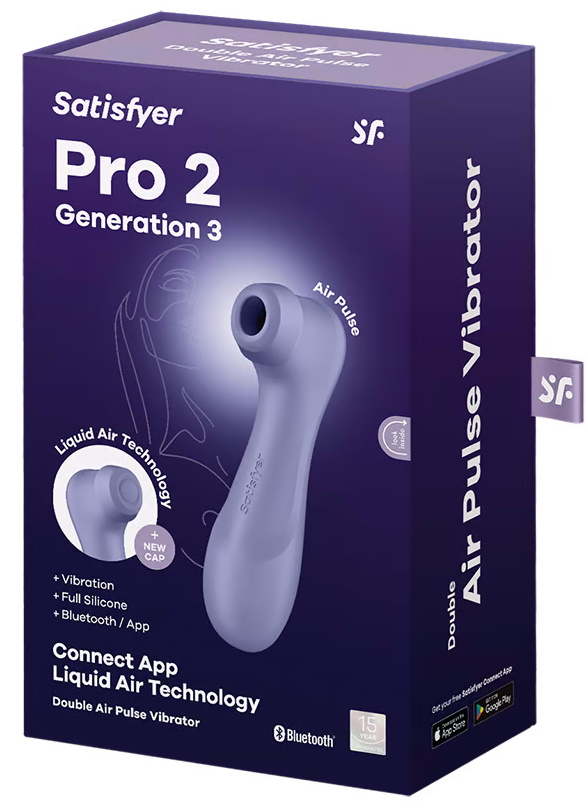 Изображение Satisfyer, Германия Вакуумно-волновой бесконтактный смарт-стимулятор Satisfyer Pro 2 Generation 3 Connect App Violet