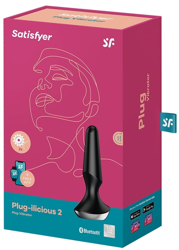 Фото Satisfyer, Германия Анальный смарт-стимулятор с вибрацией Satisfyer Plug-ilicious 2 черный