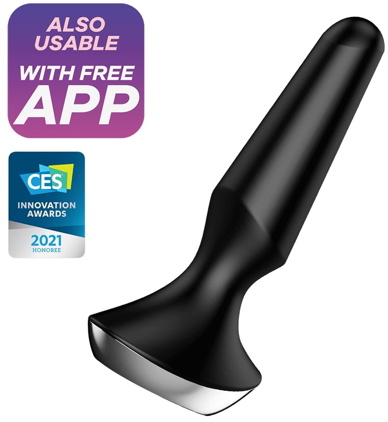 Фото Satisfyer, Германия Анальный смарт-стимулятор с вибрацией Satisfyer Plug-ilicious 2 черный