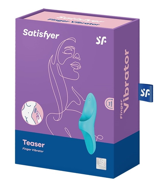 Фото Satisfyer, Германия Клиторальный вибромассажер на палец Satisfyer Teaser голубой