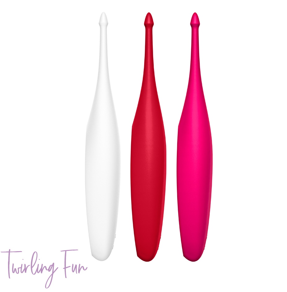 Фото Satisfyer, Германия Точечный вибростимулятор Satisfyer Twirling Fun алый