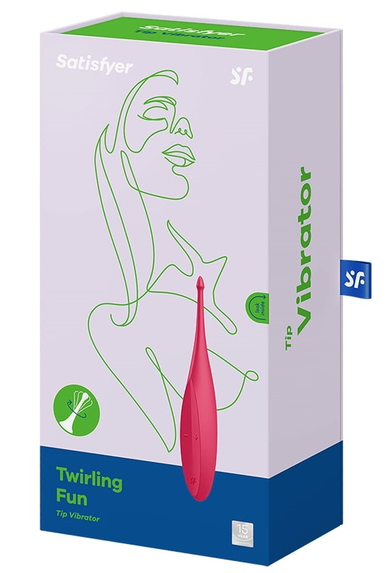 Фото Satisfyer, Германия Точечный вибростимулятор Satisfyer Twirling Fun алый