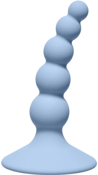 Lola Toys, Россия Анальная елочка на присоске First Time Ribbed Plug Blue — купить в Минске Фото Lola Toys, Россия Анальная елочка на присоске First Time Ribbed Plug Blue