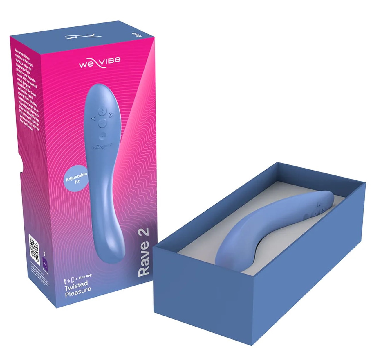 Фото We-Vibe, Канада Смарт-вибратор для стимуляции точки G We-Vibe Rave 2 голубой