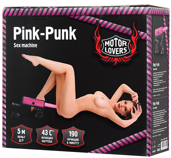 Изображение Toyfa, Китай Компактная секс-машина с функцией нагрева Pink-Punk MotorLovers