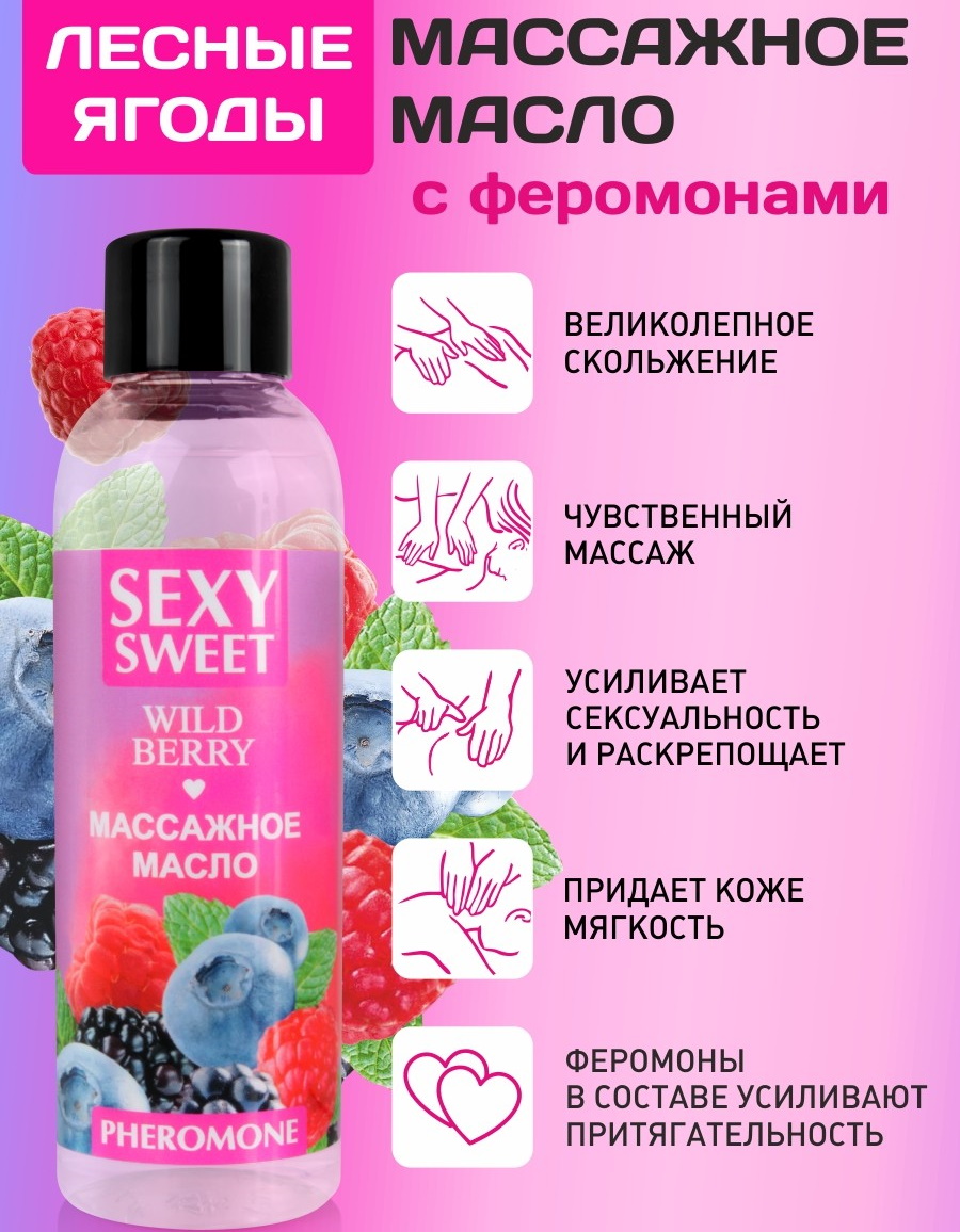 Фото Биоритм, Россия Массажное масло Wild Berry с феромонами 75 мл