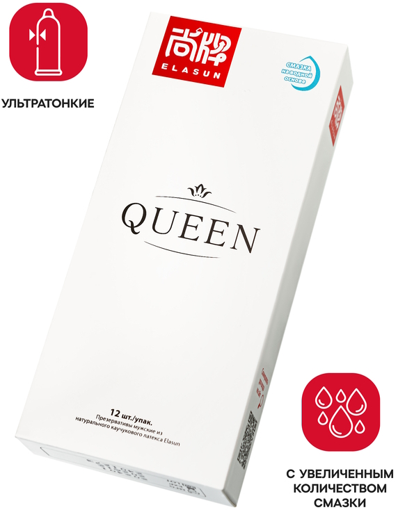 Изображение  Ультратонкие презервативы Elasun Queen 12 шт