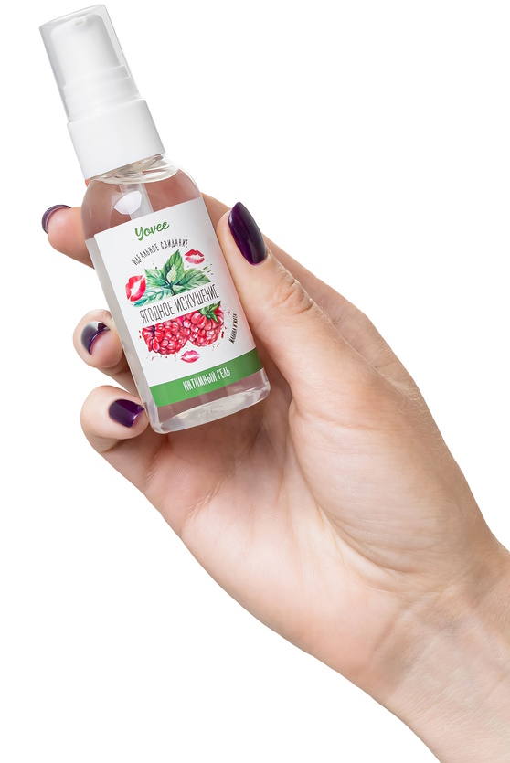 Изображение  Съедобная гель-смазка Yovee Ягодное Искушение со вкусом малины и мяты 50 мл