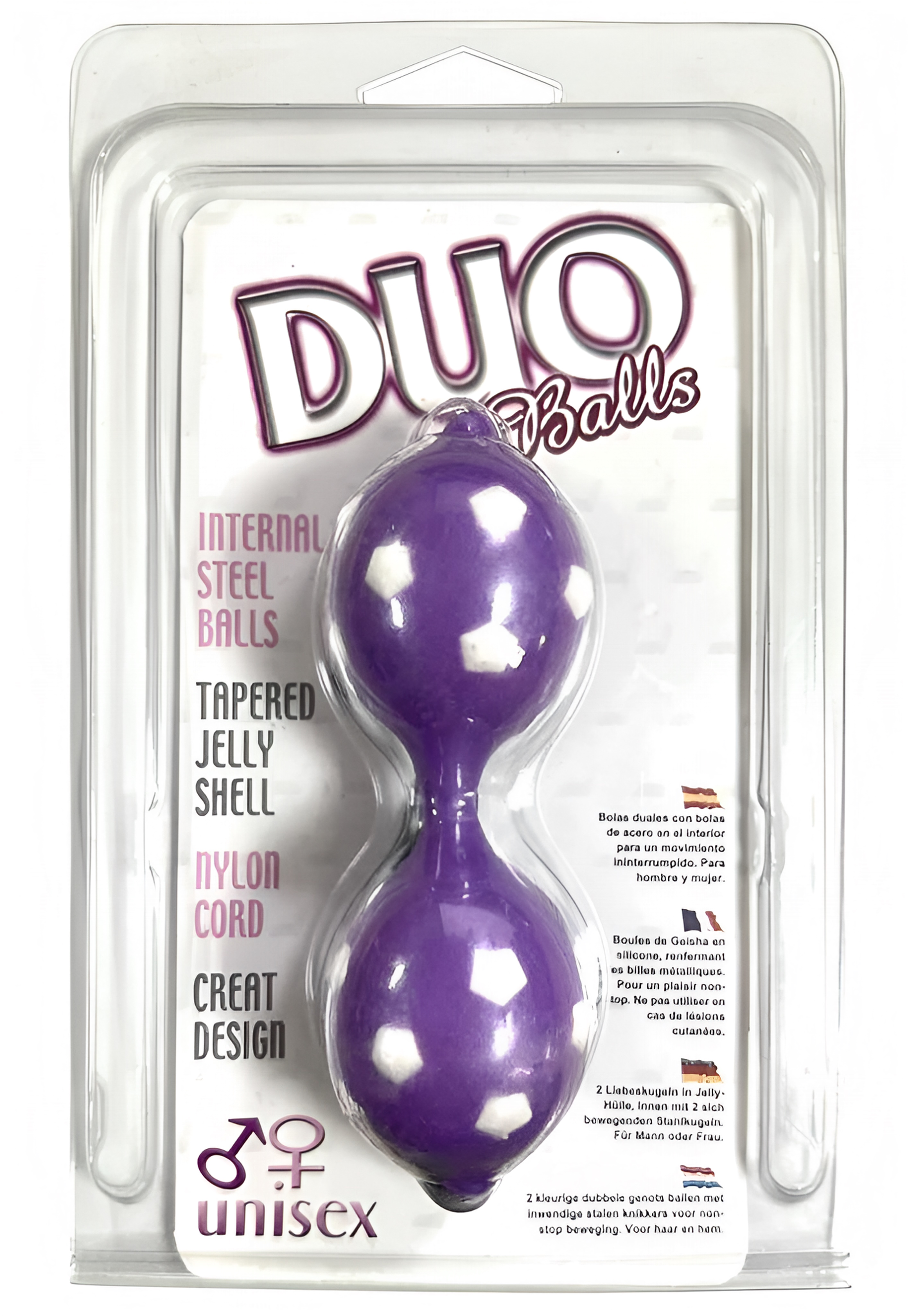 Фото  Двойные вагинальные шарики Duo Balls Hot Purple