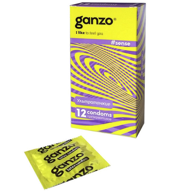 Фото  Презервативы Ganzo №12 Sense тонкие