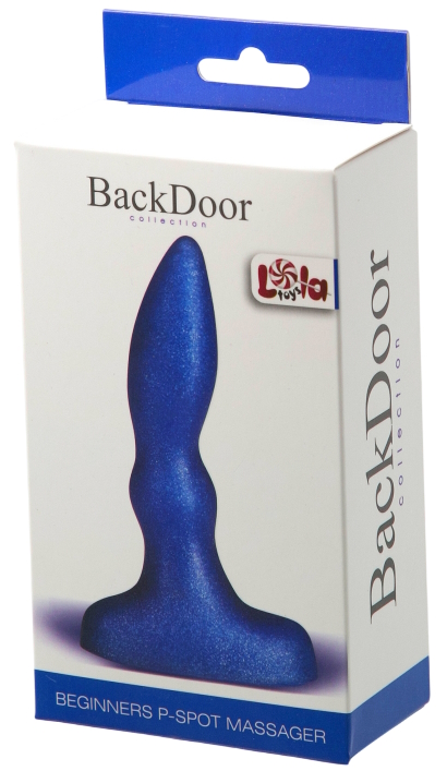 Фото Lola Toys, Россия Анальная втулка с рельефом Beginners P-Spot Massager Blue