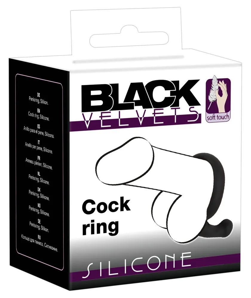 Изображение Orion, Германия Эрекционное кольцо Black Velvets со стимулятором промежности