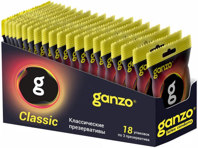 Изображение Ganzo, Великобритания Презервативы Ganzo Classic классические с обильной смазкой 3 шт