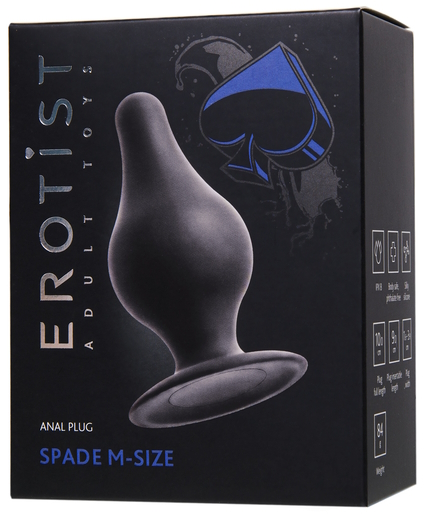 Изображение Erotist Черная анальная втулка Erotist Spade M