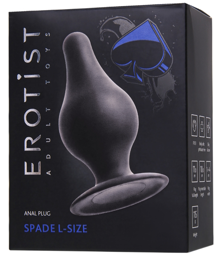Изображение Erotist Черная анальная втулка Erotist Spade L