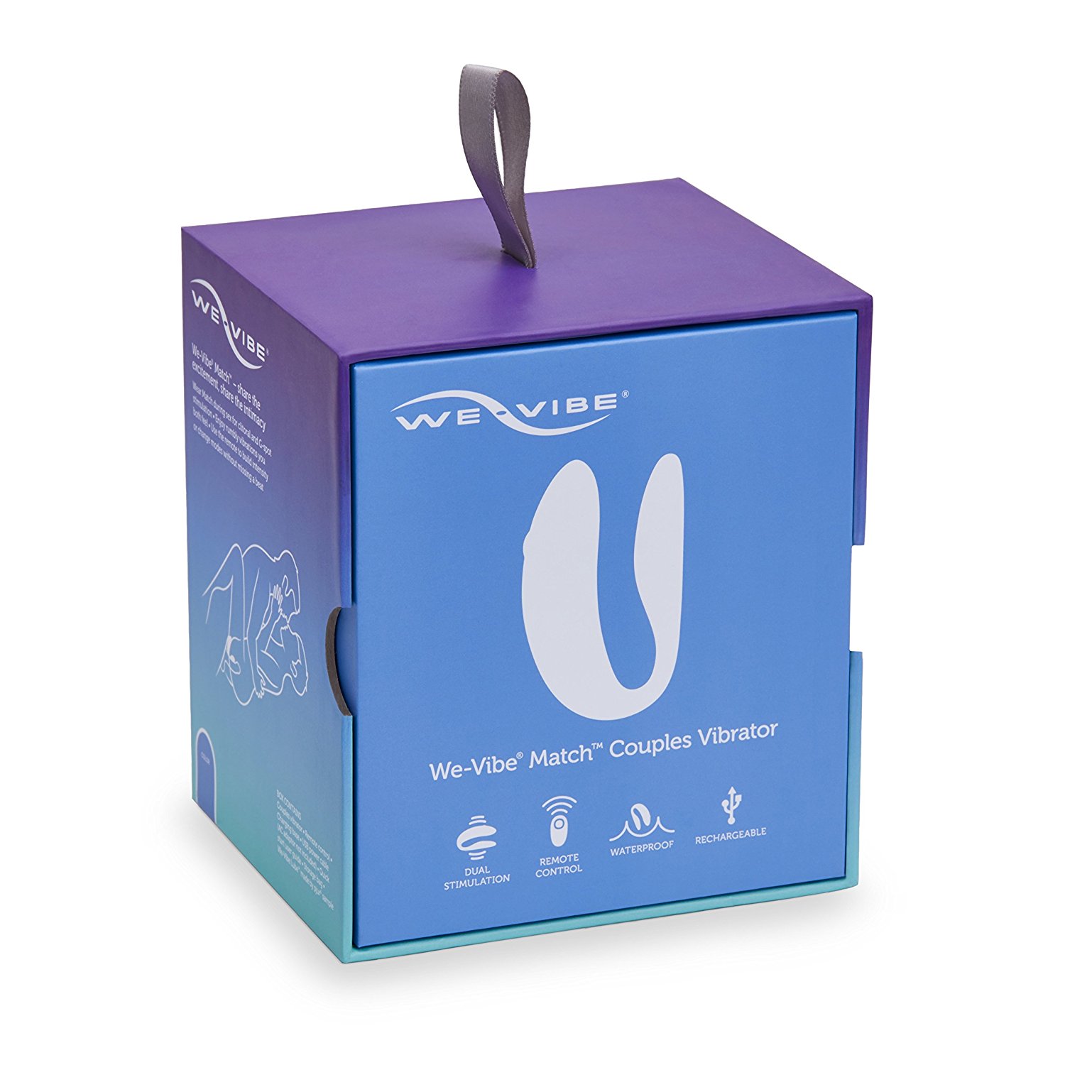 Фото We-Vibe, Канада We-Vibe Match Вибромассажер голубой для пар с дистанционным пультом