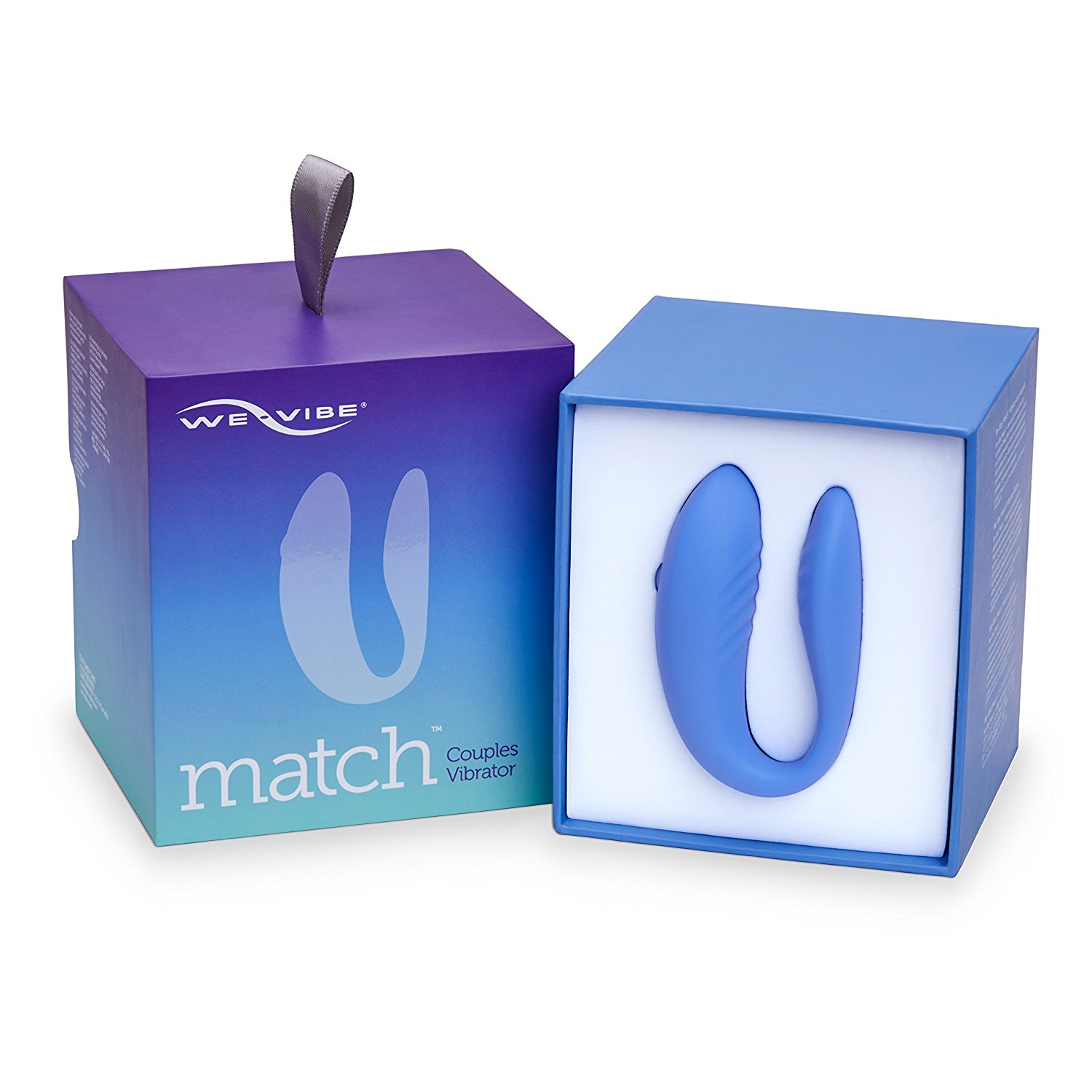 Фото We-Vibe, Канада We-Vibe Match Вибромассажер голубой для пар с дистанционным пультом