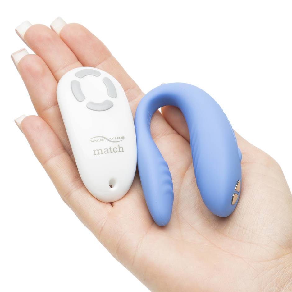 Фото We-Vibe, Канада We-Vibe Match Вибромассажер голубой для пар с дистанционным пультом