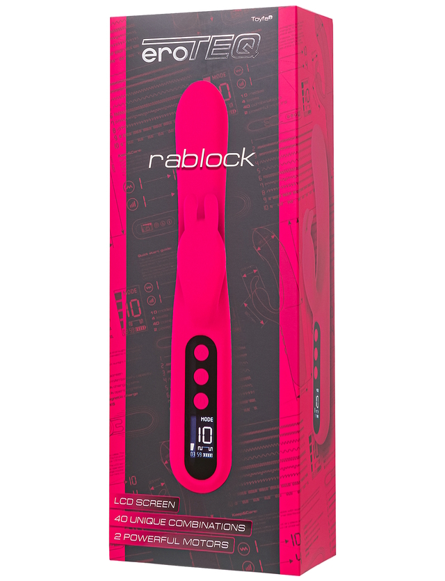 Изображение TOYFA Basic Вибратор с клиторальным стимулятором EroTeq Rablock с LCD экраном