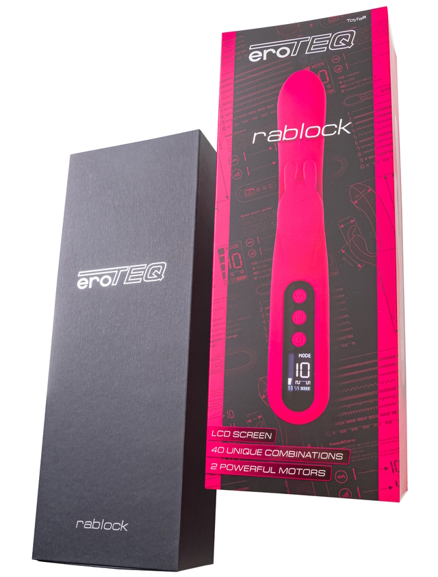 Изображение TOYFA Basic Вибратор с клиторальным стимулятором EroTeq Rablock с LCD экраном