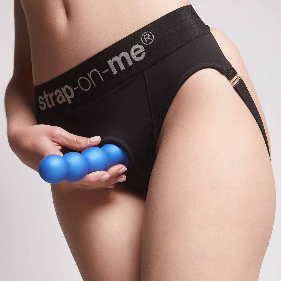 Изображение Strap-on-me Фаллоимитатор Strap-On-Me Dildo Plug Balls L синий 17 см