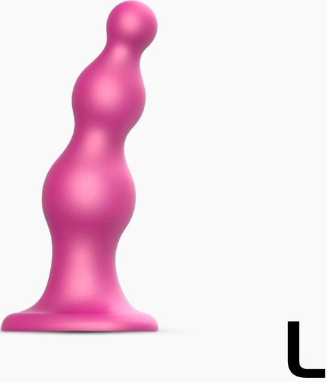 Изображение Strap-on-me Фаллоимитатор Strap-On-Me Dildo Plug Beads L розовый 16 см